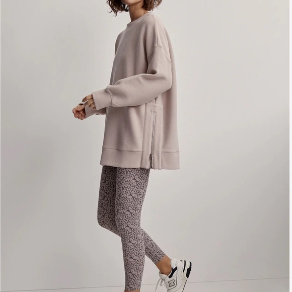 NWT Varley Mae Boyfriend Sweat (Small) - Taupe/Marl - Picture 3 of 8